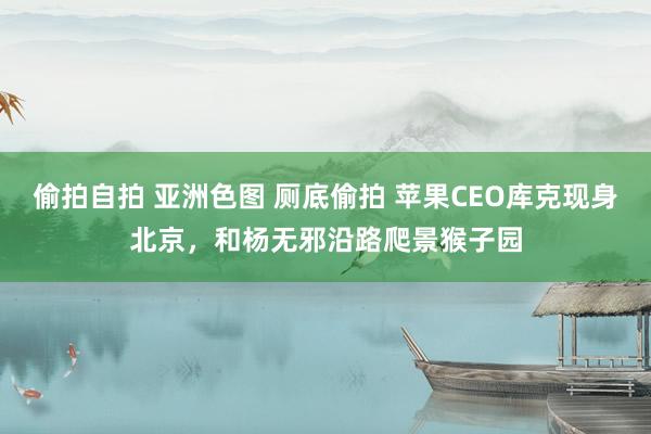 偷拍自拍 亚洲色图 厕底偷拍 苹果CEO库克现身北京，和杨无邪沿路爬景猴子园