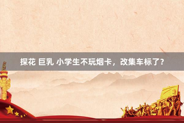 探花 巨乳 小学生不玩烟卡，改集车标了？
